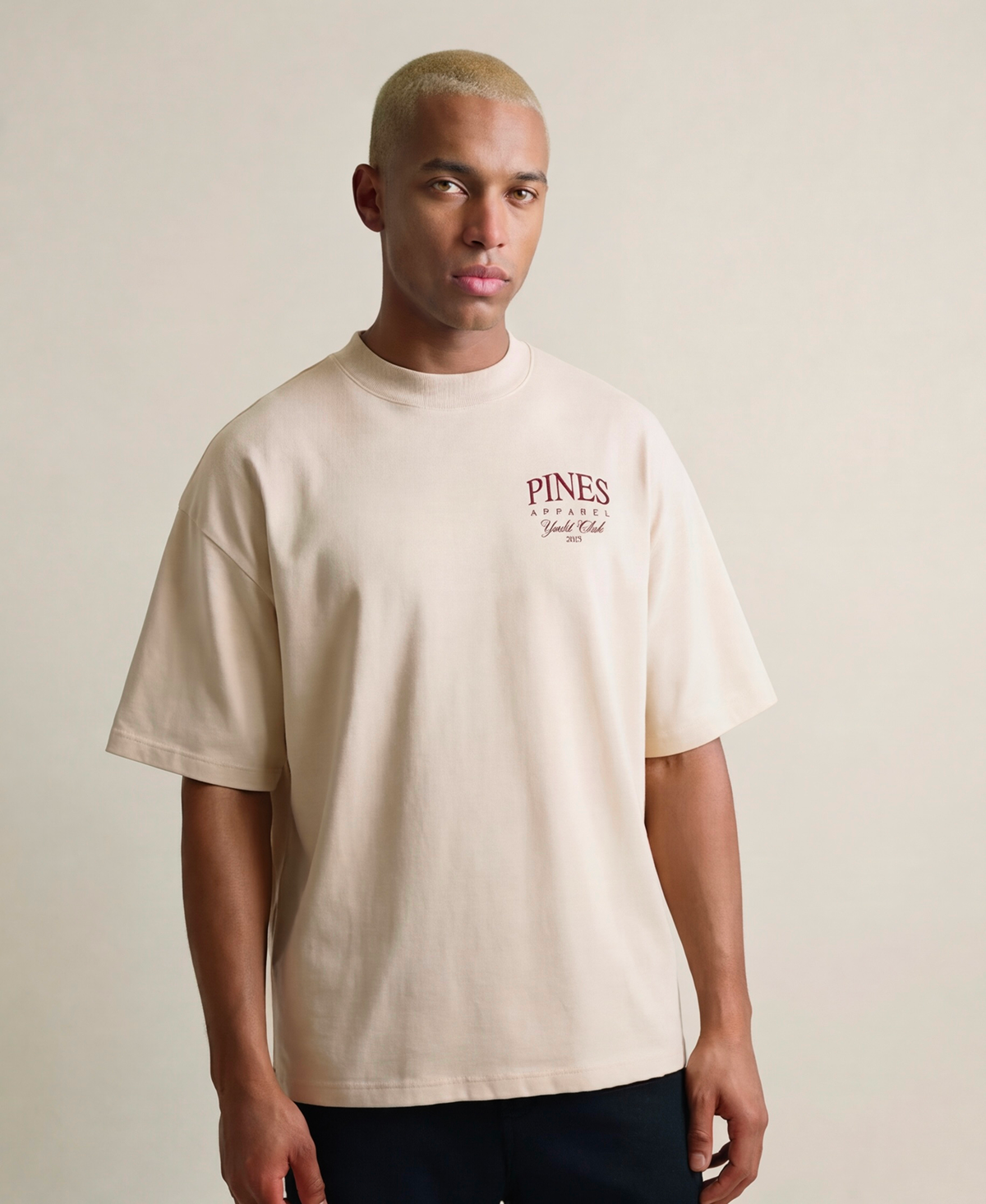 Butter Cream - Maroon Print S, Butter Cream - Maroon Print M, Butter Cream - Maroon Print L, Butter Cream - Maroon Print XL