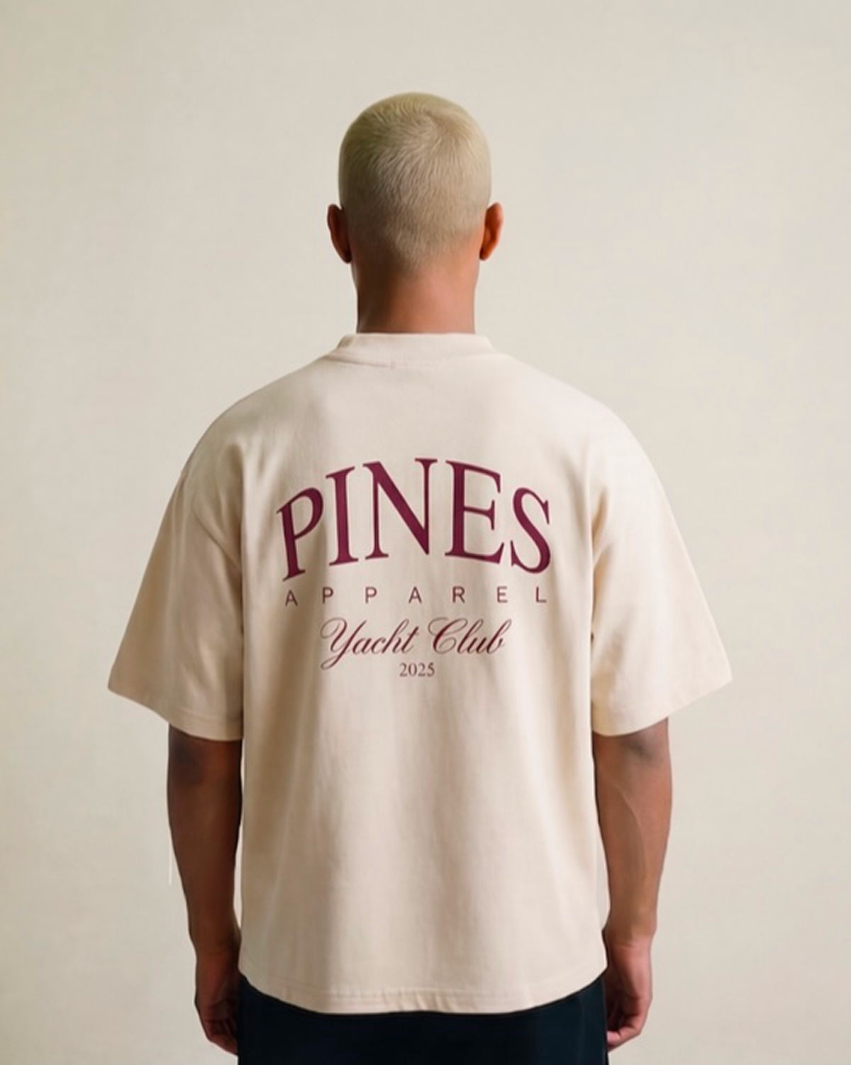 Butter Cream - Maroon Print S, Butter Cream - Maroon Print M, Butter Cream - Maroon Print L, Butter Cream - Maroon Print XL