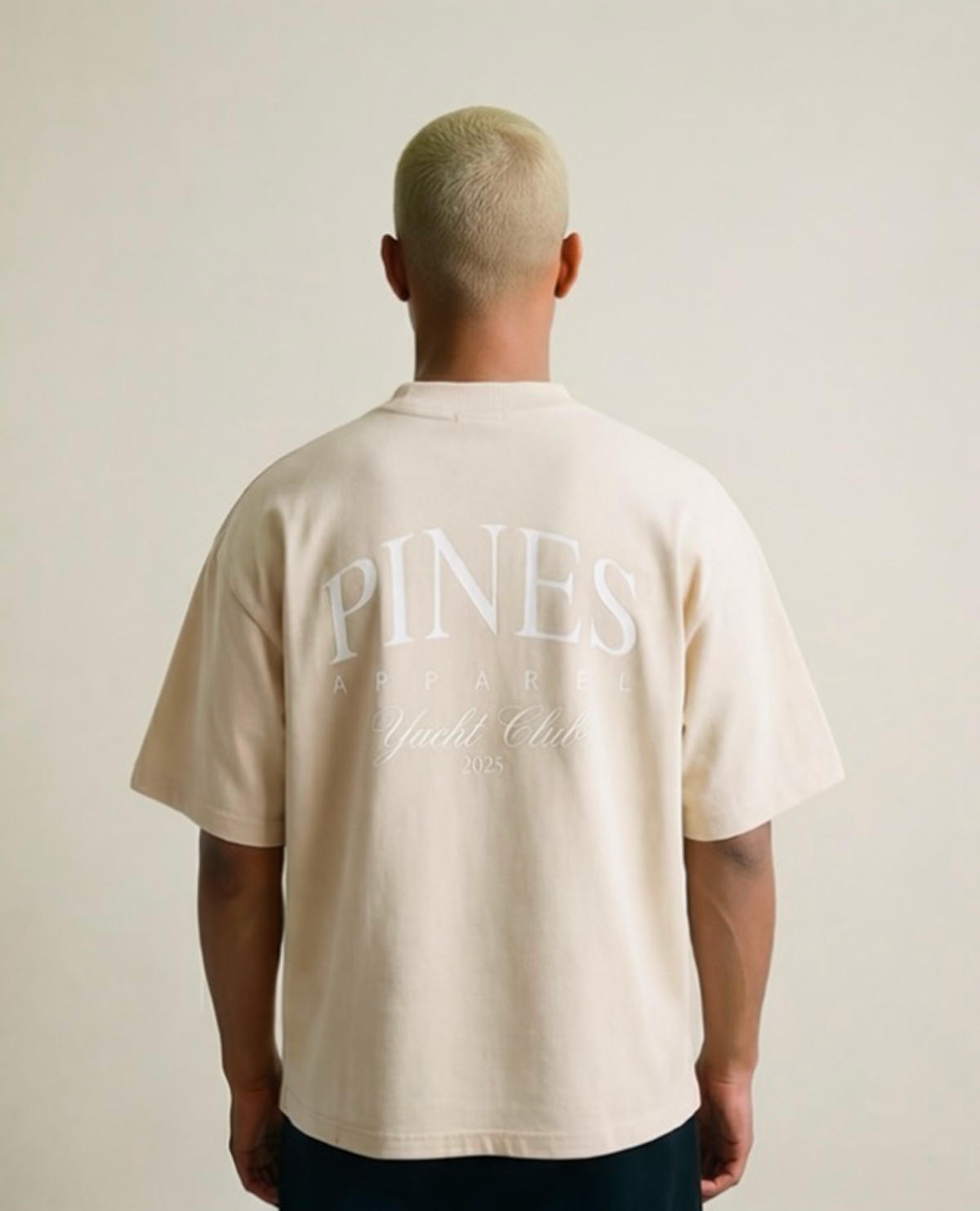 Butter Cream - White Print S, Butter Cream - White Print M, Butter Cream - White Print L, Butter Cream - White Print XL