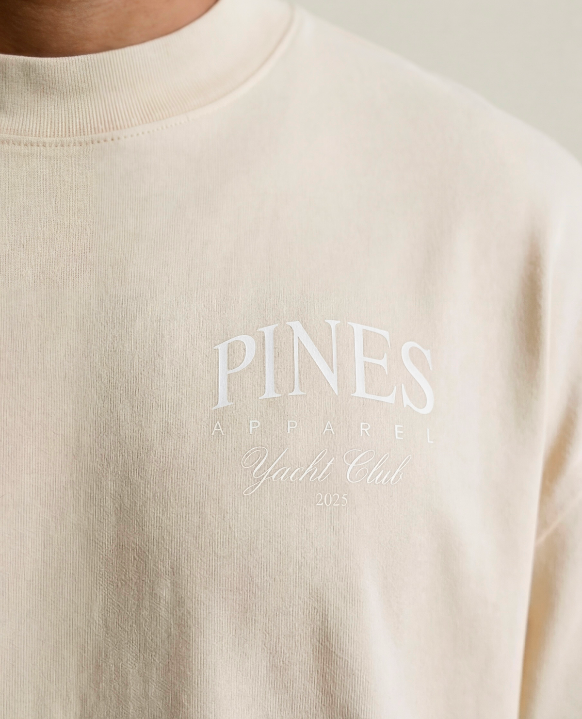 Butter Cream - White Print S, Butter Cream - White Print M, Butter Cream - White Print L, Butter Cream - White Print XL