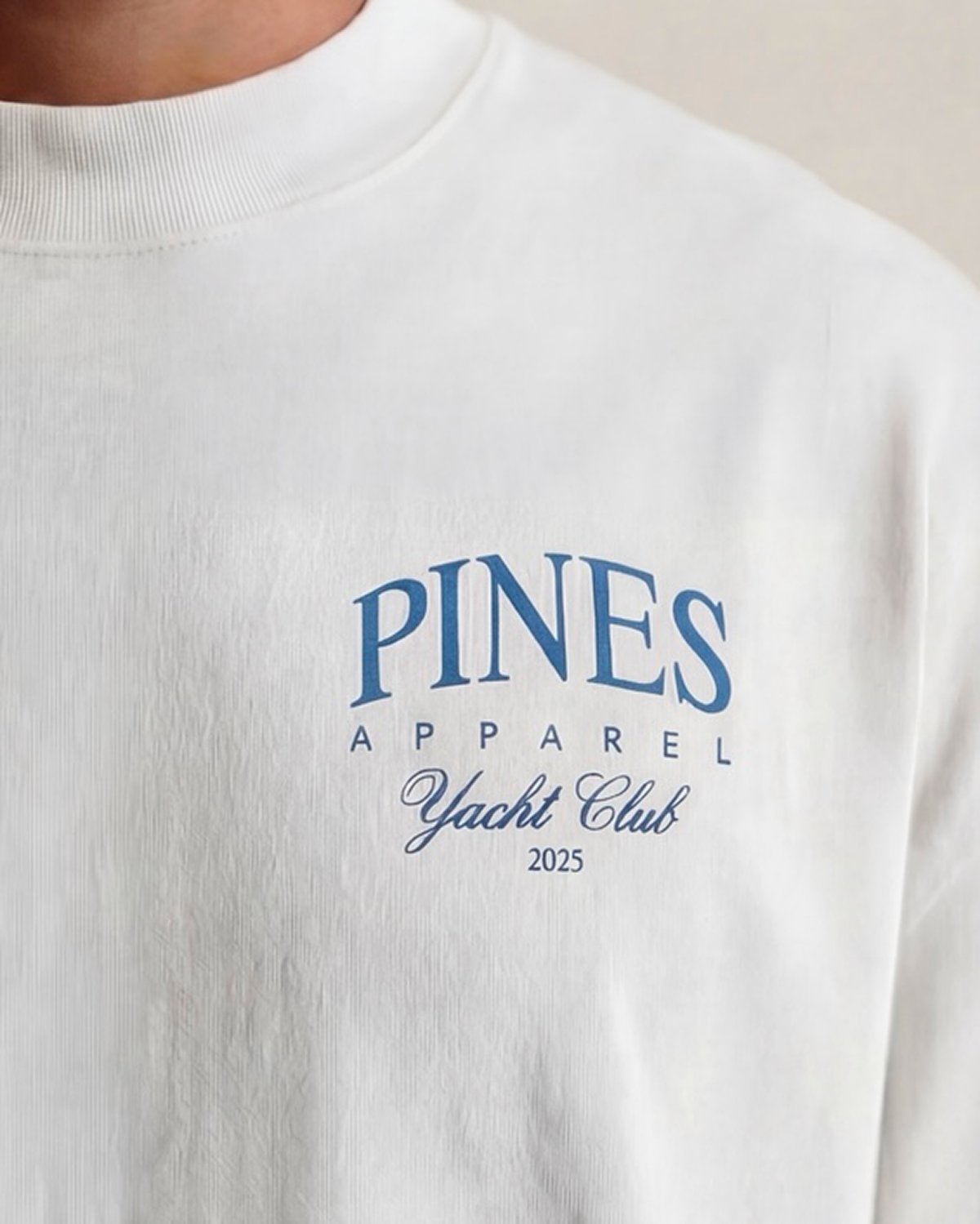 White -  Navy Print S, White -  Navy Print M, White Navy Print L, White - Navy Print XL