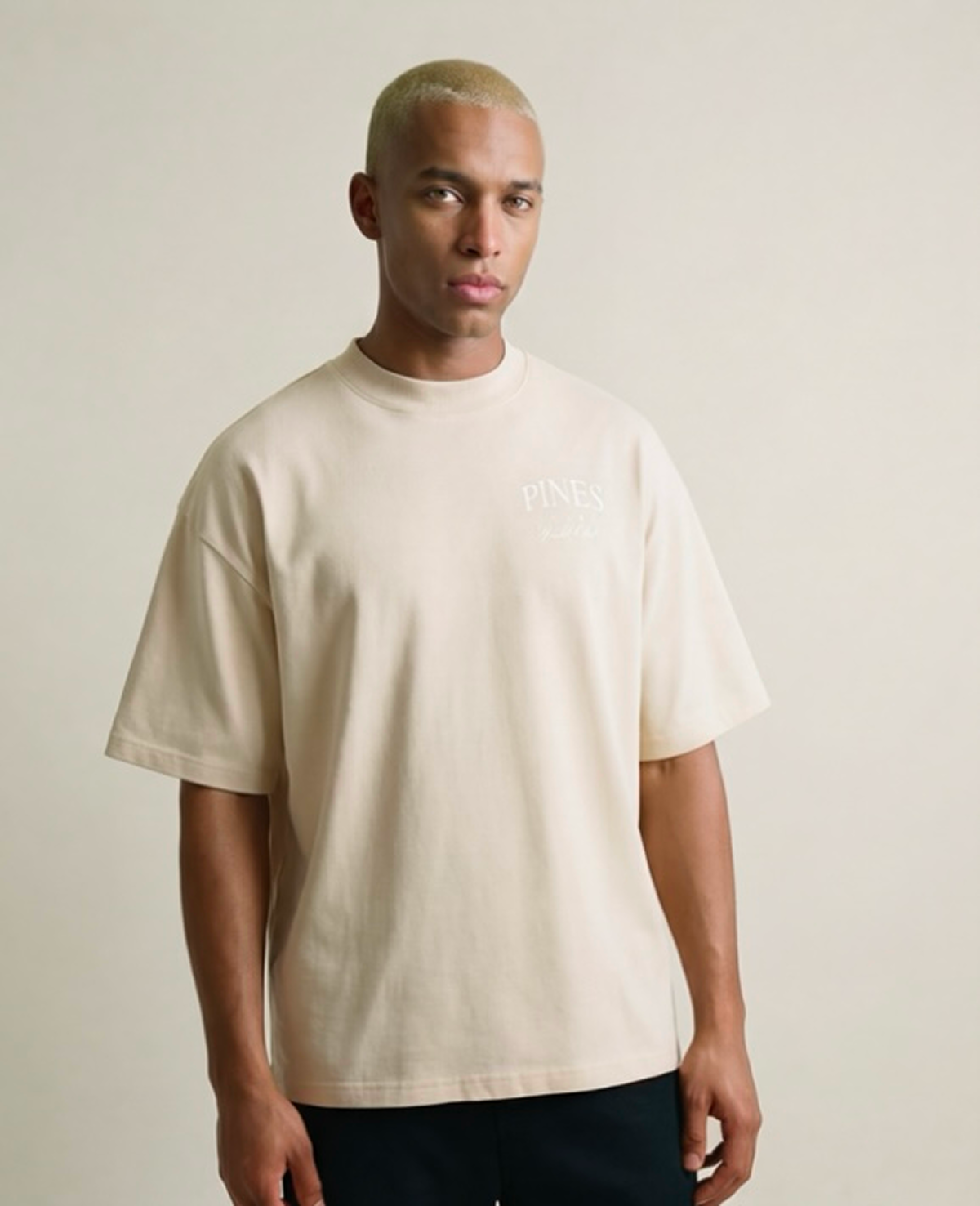 Butter Cream - White Print S, Butter Cream - White Print M, Butter Cream - White Print L, Butter Cream - White Print XL