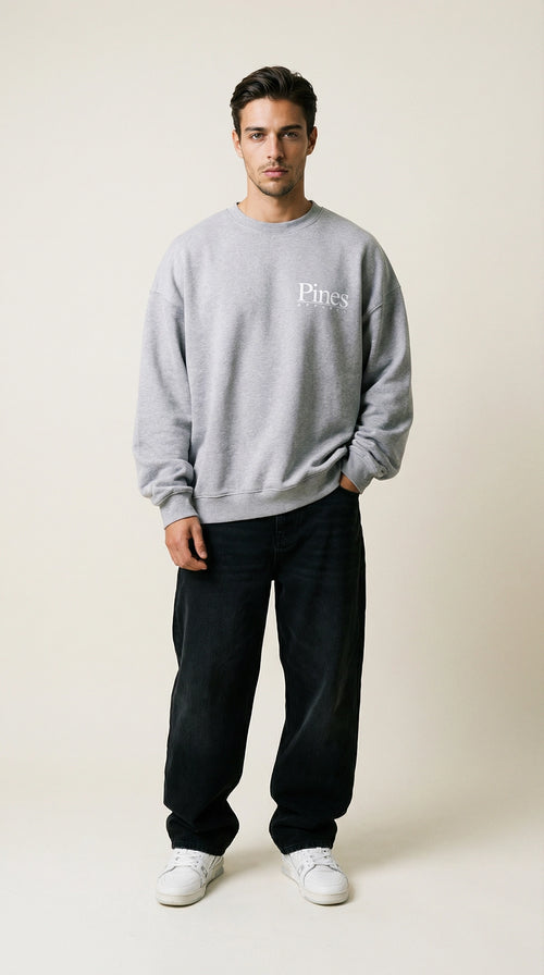 Heather Grey S, Heather Grey M, Heather Grey L, Heather Grey XL