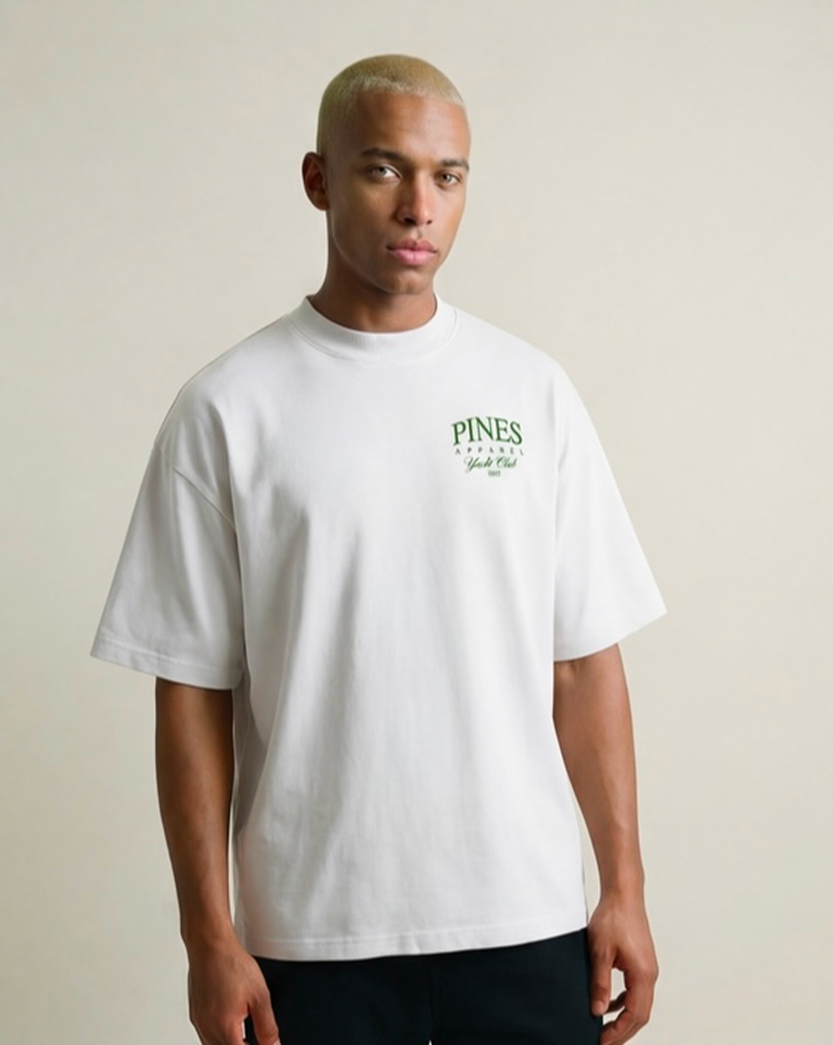 White -  Green Print S, White -  Green Print M, White Green Print L, White - Green Print XL